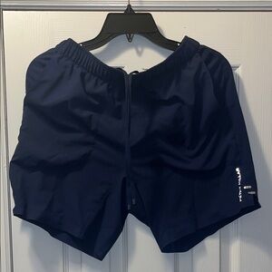 Peter Milar Navy Blue Athletic Shorts